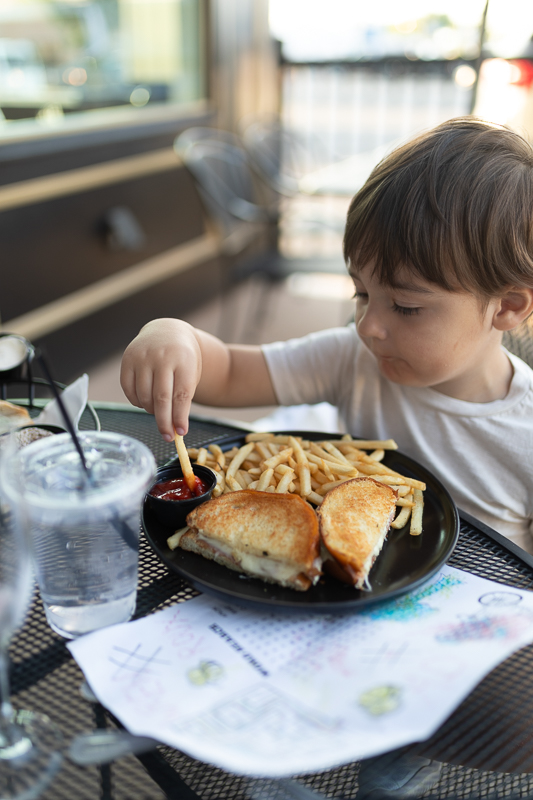 The kids menu at Zambistro is worth the trip. They don't shortchange the offerings and we highly recommend the grilled cheese and French fries. 